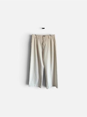 Wide Leg Cream Dress Pants